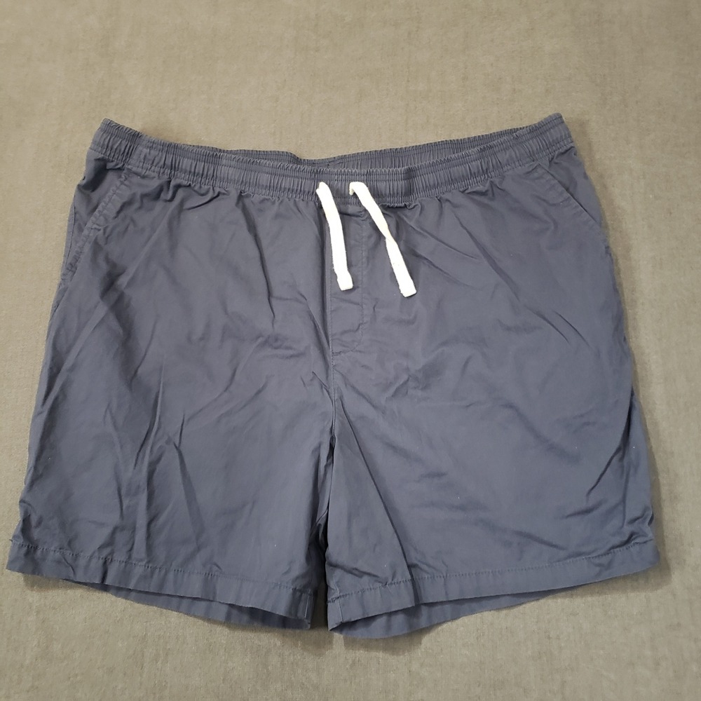 Goodfellow & Co Shorts‎ Mens XXL Blue Cotton Elastic Waist Drawstring Casual